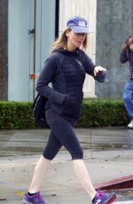 RENEE ZELLWEGER in Leggings Out in West Hollywood 01/12/2017
