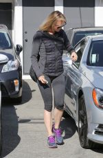 RENEE ZELLWEGER in Leggings Out in West Hollywood 01/17/2017