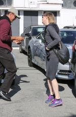 RENEE ZELLWEGER in Leggings Out in West Hollywood 01/17/2017