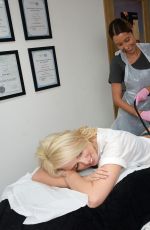 RHIAN SUGDEN at a Spa in Manchester 01/19/2017
