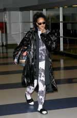 RIHANNA at JFK Airport in New York 01/02/2017