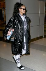 RIHANNA at JFK Airport in New York 01/02/2017