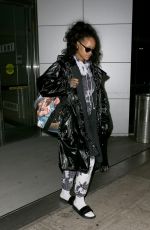 RIHANNA at JFK Airport in New York 01/02/2017