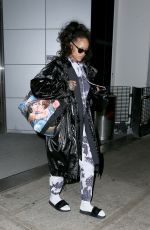 RIHANNA at JFK Airport in New York 01/02/2017