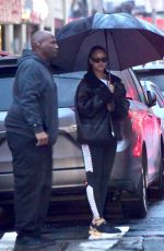 RIHANNA Heading to a Gym in New York 01/23/2017