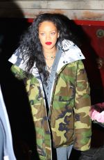 RIHANNA Out for Dinner in New York 01/09/2017