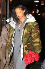 RIHANNA Out for Dinner in New York 01/09/2017