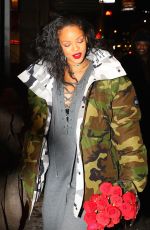 RIHANNA Out for Dinner in New York 01/09/2017