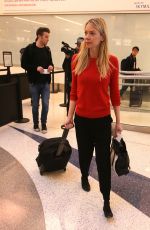 RIKI LINDHORNE at LAX Airport in Los Angeles 12/29/2016