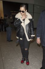 RITA ORA at Heathrow Airport in London 01/21/2017