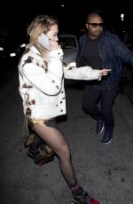 RITA ORA Leaves a Recording Studio in Los Angeles 01/27/2017