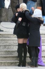 RITA ORA on the Set of Wonderwell in Rome 01/17/2017