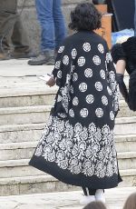 RITA ORA on the Set of Wonderwell in Rome 01/17/2017