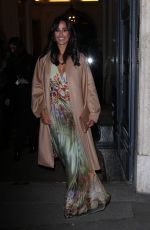 RITA PEREIRA Leaves Alberta Ferretti Fashion Show at Milan Fashion Week 01/13/2017