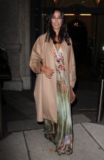 RITA PEREIRA Leaves Alberta Ferretti Fashion Show at Milan Fashion Week 01/13/2017