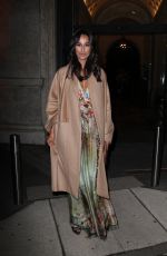 RITA PEREIRA Leaves Alberta Ferretti Fashion Show at Milan Fashion Week 01/13/2017