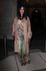 RITA PEREIRA Leaves Alberta Ferretti Fashion Show at Milan Fashion Week 01/13/2017