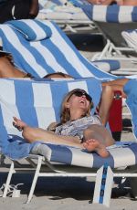 RITA RUSIC on the Beach in Miami 01/21/2017