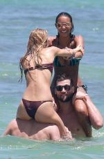 ROMEE STRIJD, JASMINE TOOKES and LAIS RIBEIRO in Biknis at a Beach in Trancoso 01/04/2017