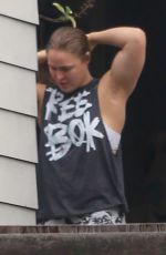 RONDA ROUSEY Outside Her Home in Venice Beach 01/09/2017