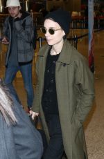 ROONEY MARA Arrives in Salt Lake City 01/22/2017