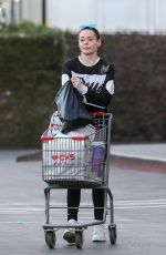 ROSE MCGOWAN Out Shopping in Santa Monica 01/29/2017