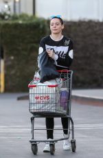 ROSE MCGOWAN Out Shopping in Santa Monica 01/29/2017