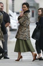 RUTH NEGGA Arrives at Jimmy Kimmel Live! in Hollywood 01/09/2017