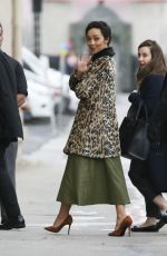 RUTH NEGGA Arrives at Jimmy Kimmel Live! in Hollywood 01/09/2017