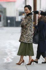 RUTH NEGGA Arrives at Jimmy Kimmel Live! in Hollywood 01/09/2017