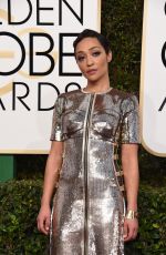 RUTH NEGGA at 74th Annual Golden Globe Awards in Beverly Hills 01/08/2017