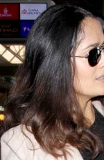 SALMA HAYEK at Los Angeles International Airport 01/30/2017