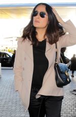 SALMA HAYEK at Los Angeles International Airport 01/30/2017