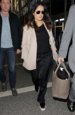 SALMA HAYEK at Los Angeles International Airport 01/30/2017