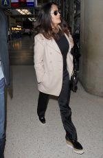SALMA HAYEK at Los Angeles International Airport 01/30/2017