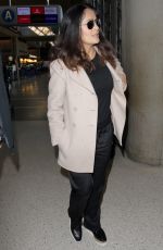 SALMA HAYEK at Los Angeles International Airport 01/30/2017