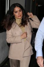 SALMA HAYEK Out for Dinner in Beverly Hills 01/26/2017