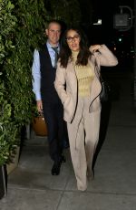 SALMA HAYEK Out for Dinner in Beverly Hills 01/26/2017