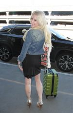 SARA BARRETT at LAX Airport in Los Angeles 01/25/2017