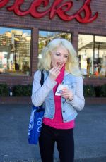 SARA BARRETT Out and About in Seattle 01/04/2017