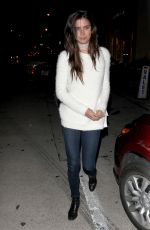 SARA SAMPAIO at Catch LA in West Hollywood 01/24/2017
