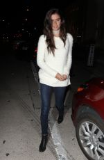 SARA SAMPAIO at Catch LA in West Hollywood 01/24/2017