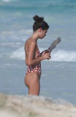 SARA SAMPAIO in Swimsuit on the Beach in Cancun 12/31/2016