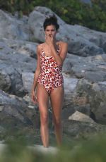 SARA SAMPAIO in Swimsuit on the Beach in Cancun 12/31/2016