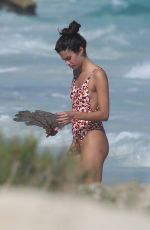 SARA SAMPAIO in Swimsuit on the Beach in Cancun 12/31/2016