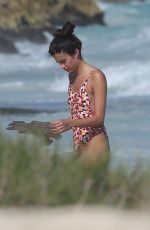 SARA SAMPAIO in Swimsuit on the Beach in Cancun 12/31/2016