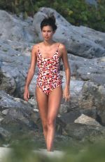 SARA SAMPAIO in Swimsuit on the Beach in Cancun 12/31/2016