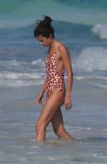 SARA SAMPAIO in Swimsuit on the Beach in Cancun 12/31/2016