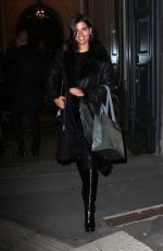 SARA SAMPAIO Night Out in Milan 01/13/2017