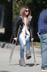 SARAH HYLAND on the Set of Modern Family in Los Angeles 01/26/2017